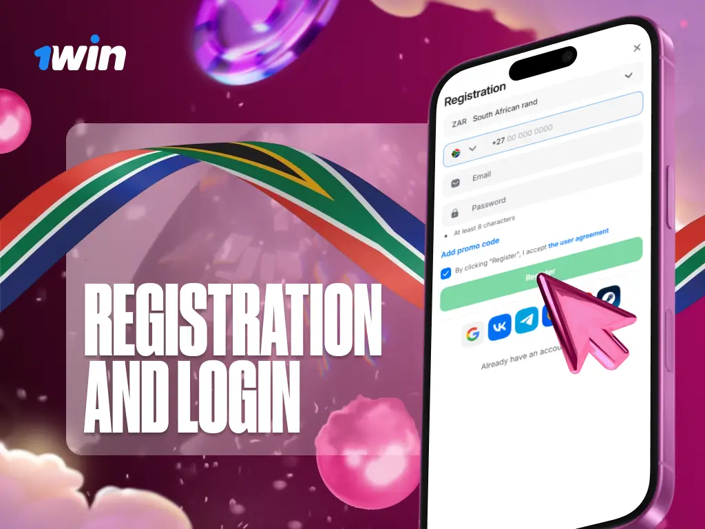 1Win registration and login process